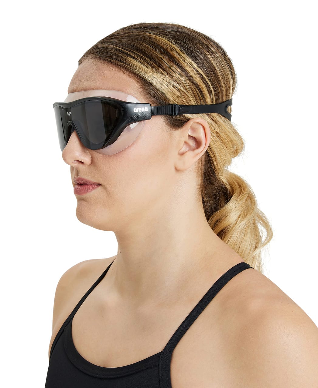 sundgríma-sundgrímur-Sundgleraugu-svört-Arena-sundvörur-konur-karlar-unisex-fullorðnir-svört-The-One-Mask-Ludus.is-sundfataverslun