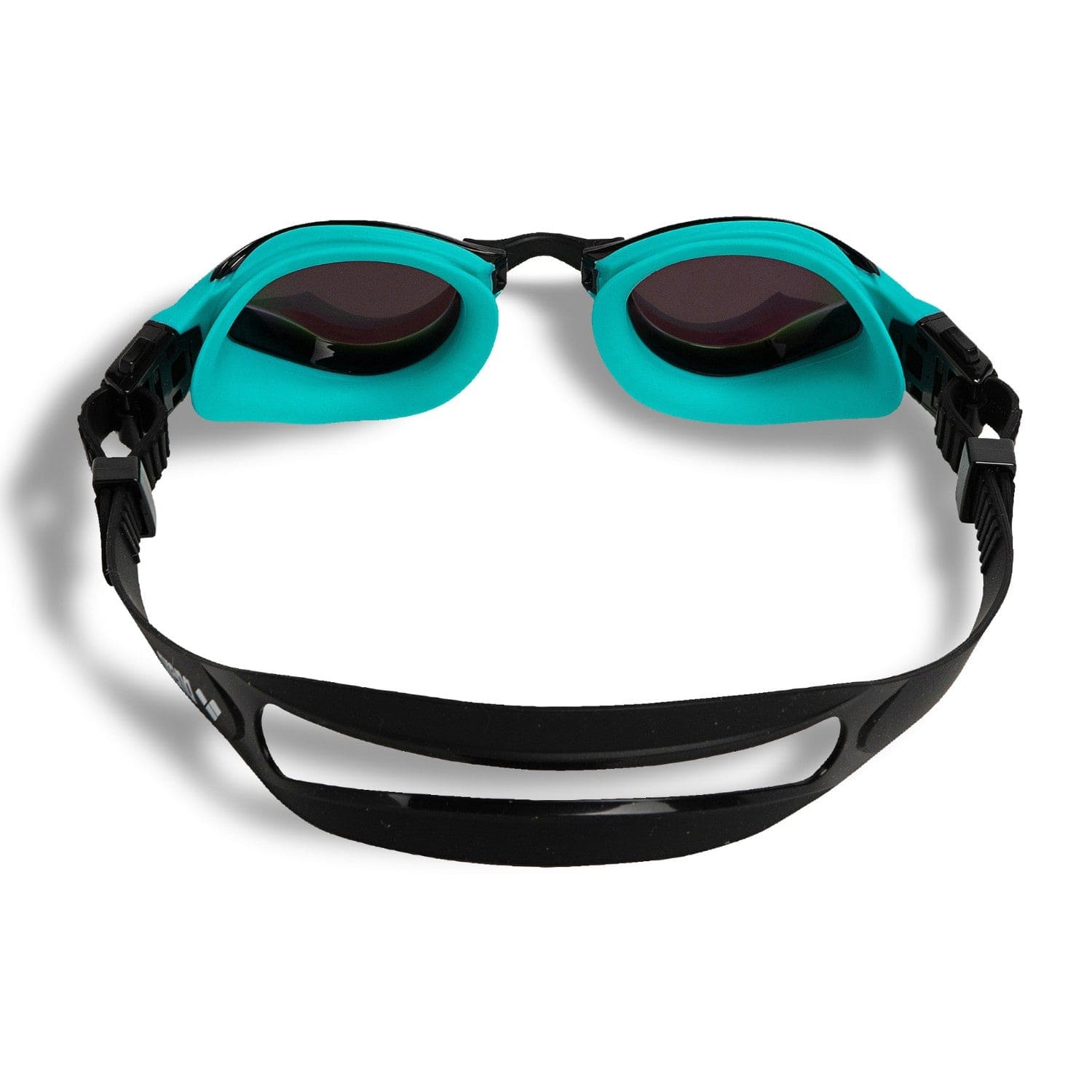 Þríþrautargleraugu-Sundgleraugu-Arena-unisex-konur-karlar-fullorðnir-svört-Cobra-Thriathlon-Swipe-Mirror