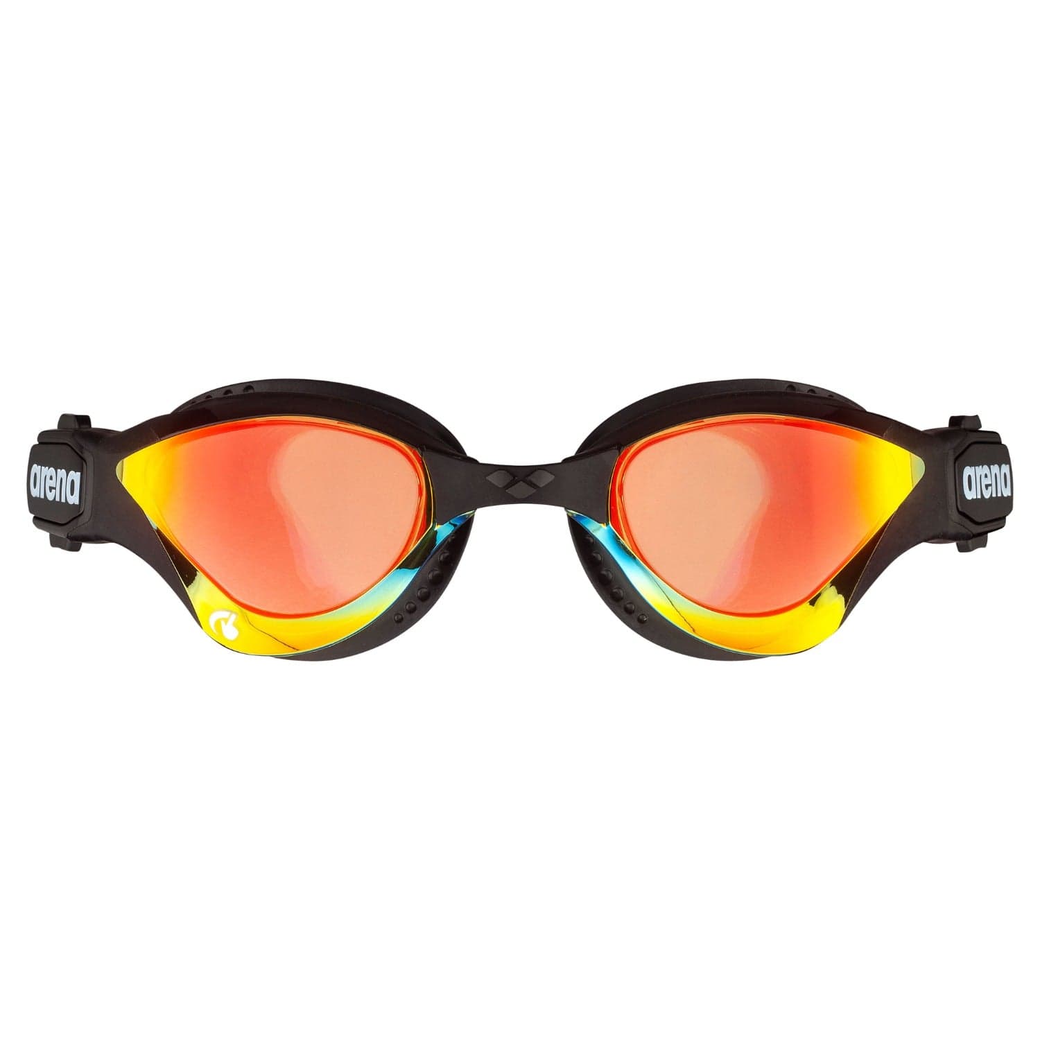 Þríþrautargleraugu-Sundgleraugu-Arena-unisex-konur-karlar-fullorðnir-svört-Cobra-Thriathlon-Swipe-Mirror