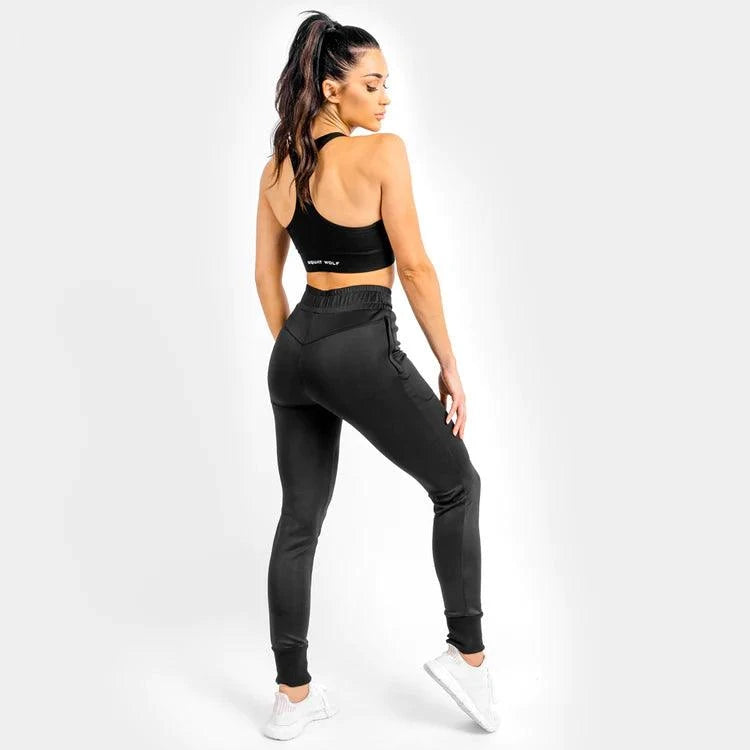 Joggingbuxur - konur - íþróttaföt - konur - svartar - íþróttafatnaður - æfingaföt - æfingafatnaður - world class - ræktarföt - She-Wolf - Do-Knot - SQUATWOLF - Ludus