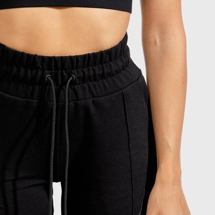Joggingbuxur - konur- íþróttaföt - kvenna - íþróttafatnaður - æfingaföt - æfingafatnaður - ræktarföt - SQUATWOLF - SQUAT - WOLF - Ludus.is - svartar #litur-color_black
