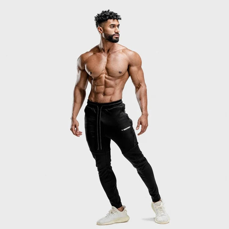 Joggingbuxur - íþróttaföt - karlar - herra -Squatwolf - Warrior joggingbuxur - æfingaföt - íþróttafatnaður - æfingafatnaður #litur-color_black