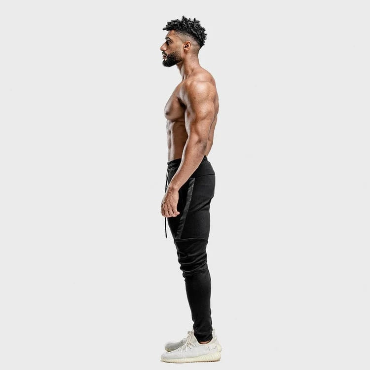 Joggingbuxur - íþróttaföt - karlar - herra -Squatwolf - Warrior joggingbuxur - æfingaföt - íþróttafatnaður - æfingafatnaður #litur-color_black