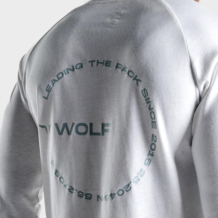 Langermabolur - langermabolir - karlar - herra - íþróttaföt - íþróttafatnaður - æfingaföt - æfingafatnaður - ræktarföt - SQUATWOLF - SQUAT - WOLF - íþróttavöruverslun - Ludus.is - vefverslun - Luxe - hvítur - Afþreyingarföt - Afþreyingarfatnaður