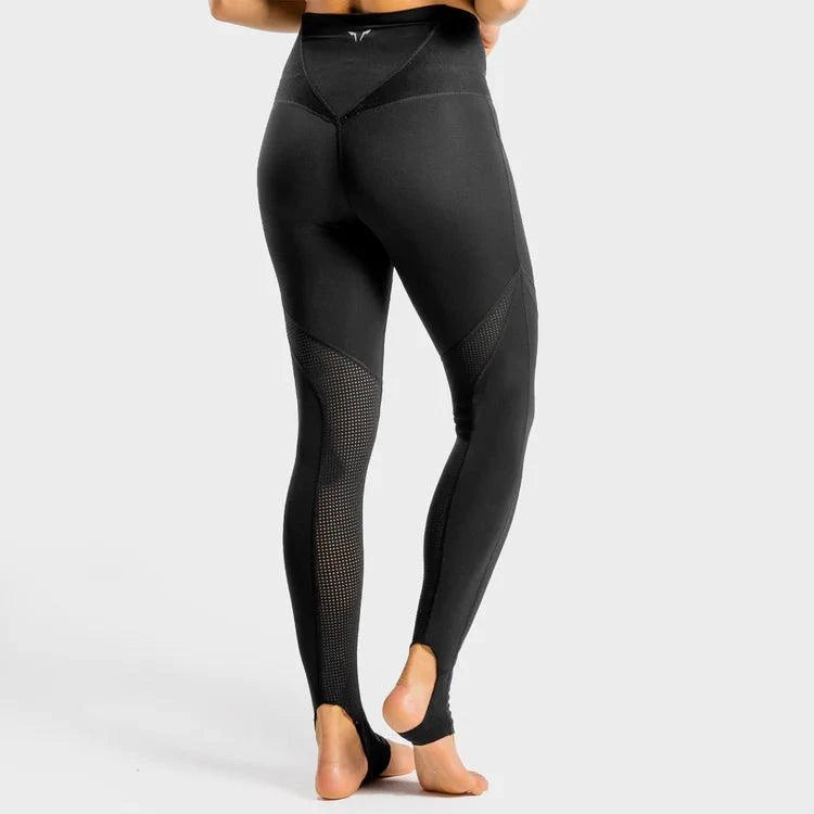 Leggings-konur-leggings-uppháar-í-mittið-íþróttaföt-íþróttafatnaður-æfingaföt-æfingafatnaður-ræktarföt- bleikar - leggings - SQUATWOLF - Ludus.is - íþróttavöruverslun