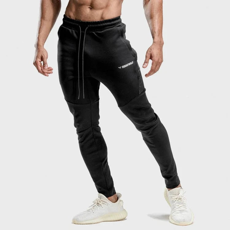Joggingbuxur - íþróttaföt - karlar - herra -Squatwolf - Warrior joggingbuxur - æfingaföt - íþróttafatnaður - æfingafatnaður #litur-color_black